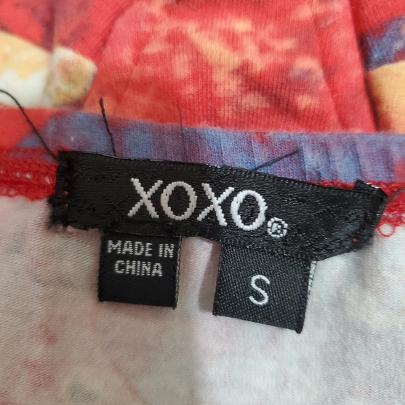XOXO Tube Top Padded Push Up Tie Dye Y2K Vintage - Picture 10 of 10